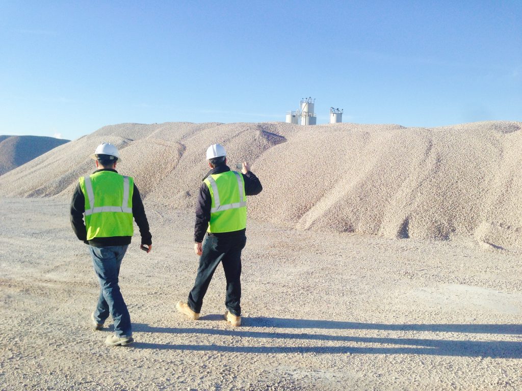 Freestanding stockpile measured with SR Measure app